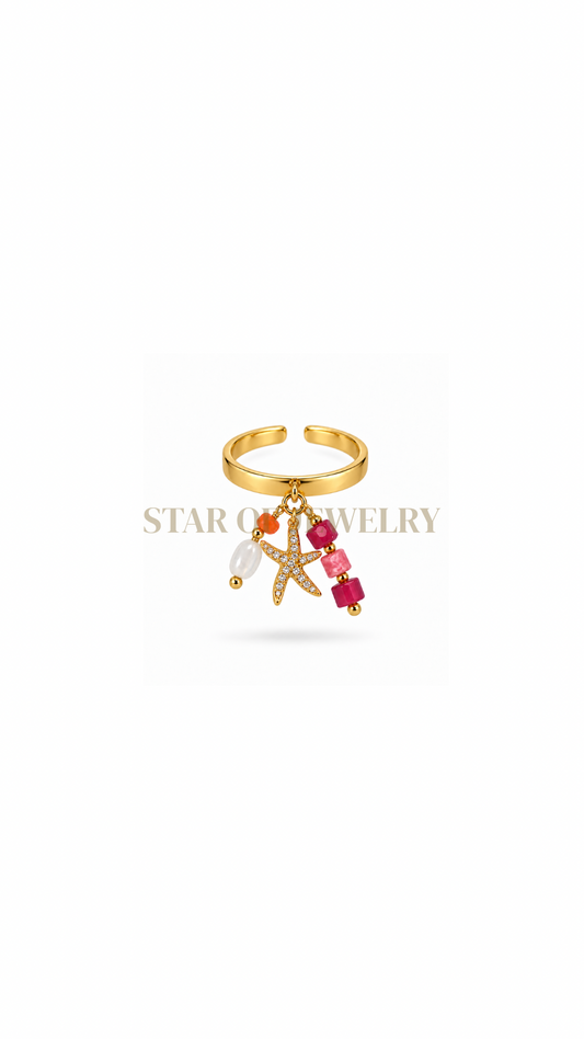 Bague Sunny rouge