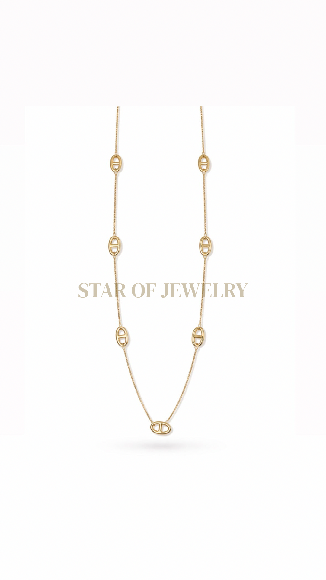 Sautoir maille marine gold