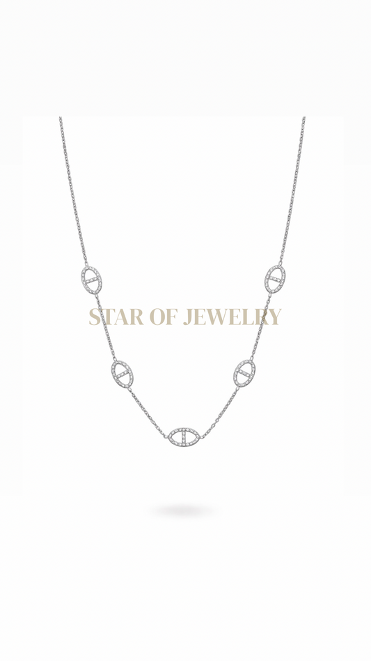 Collier ras de cou Inès Silver