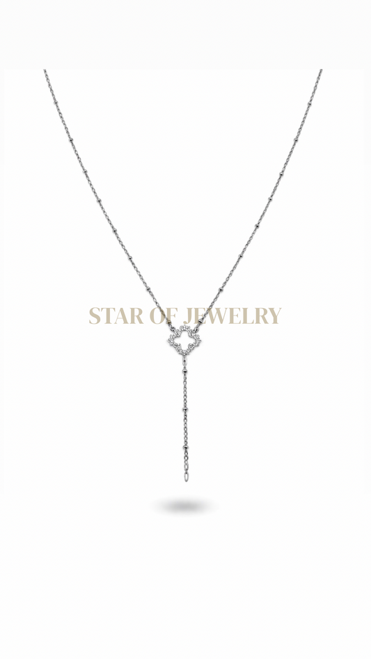Collier baby Flower Silver