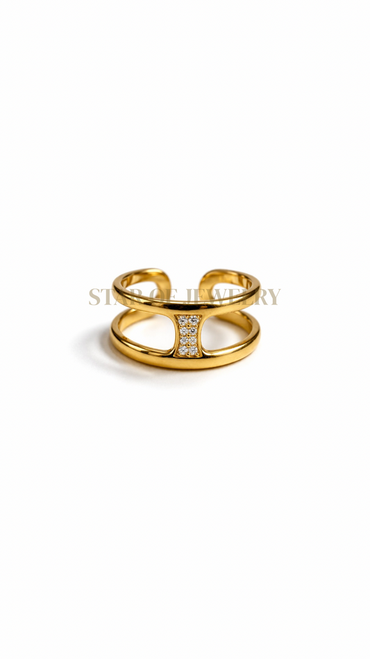 Bague Léane strass Gold