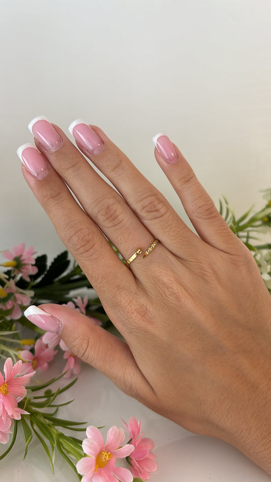 Bague clou gold