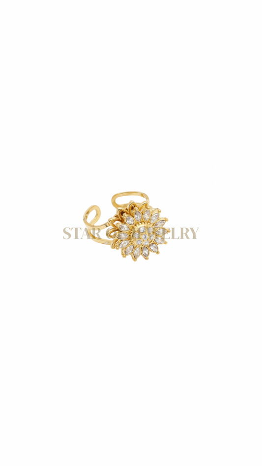 Bague Anti stress Flora Gold